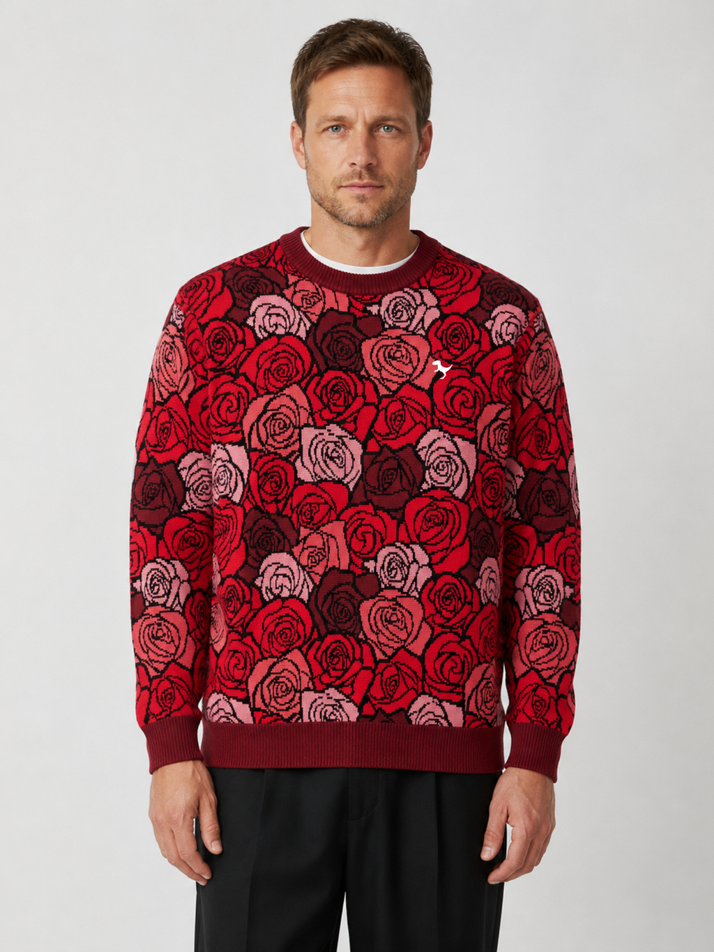Rose - Jacquard Knit Sweater