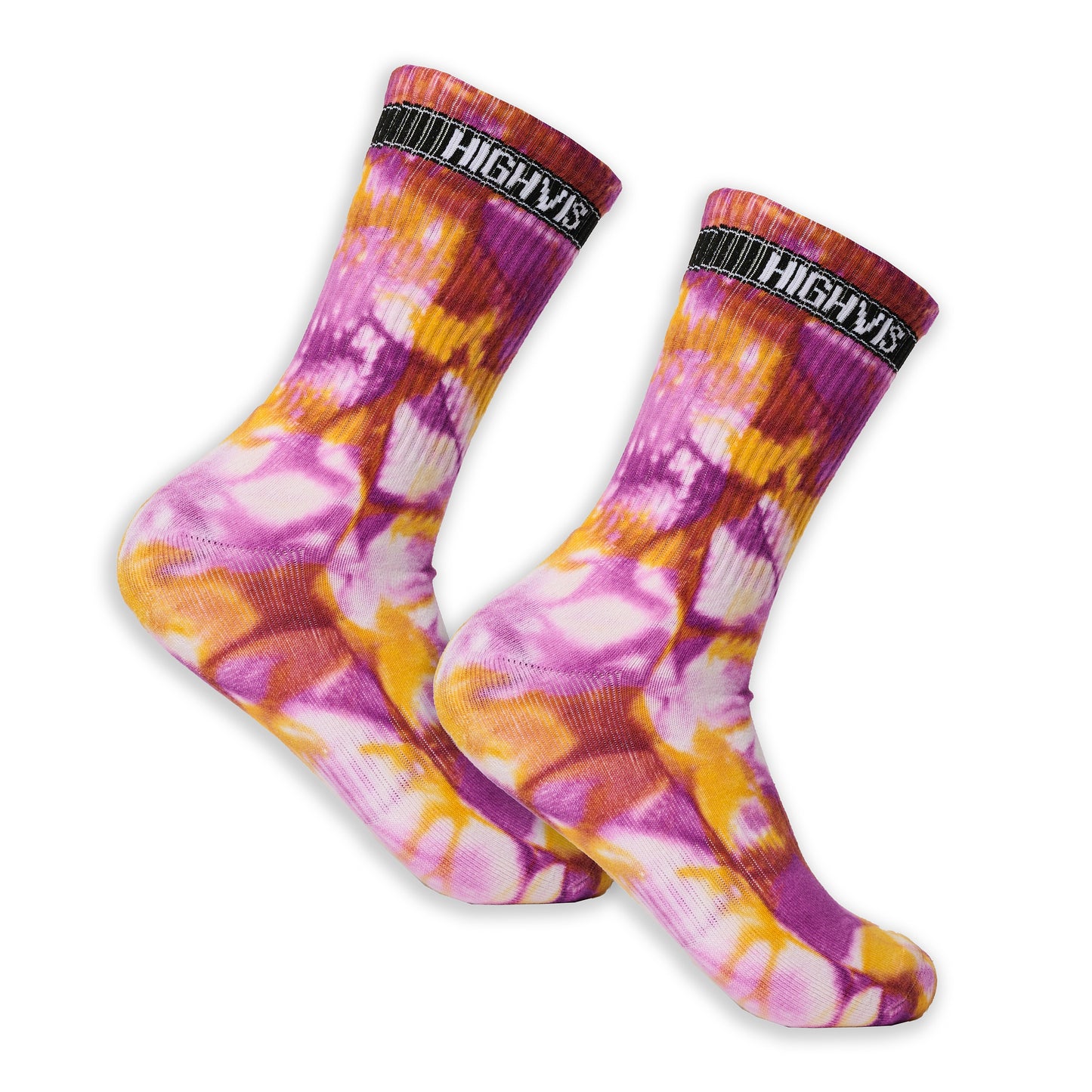 Purple Tie Dye Socks