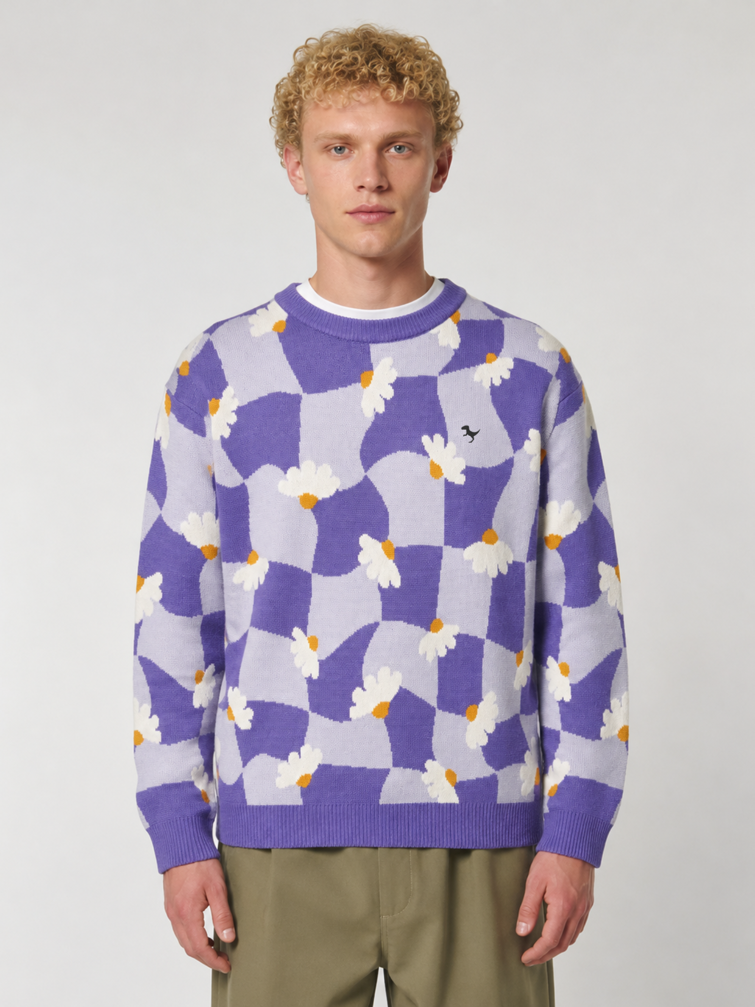 Flower Funk - Jacquard Knit Sweater