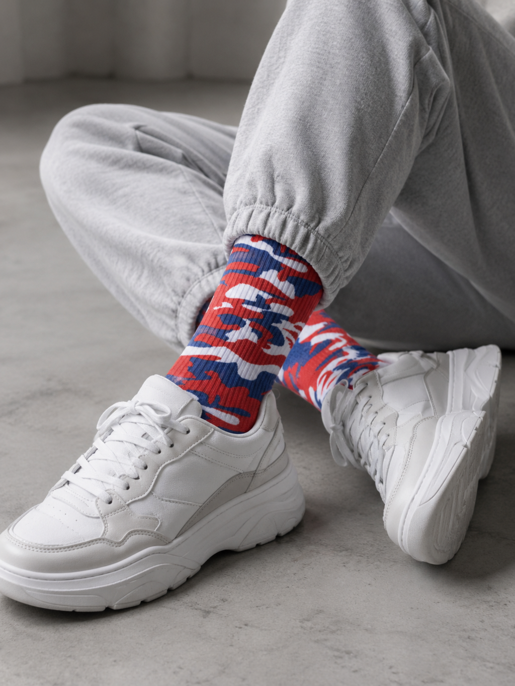 Freedom Camo - Sublimation Performance Crew Socks