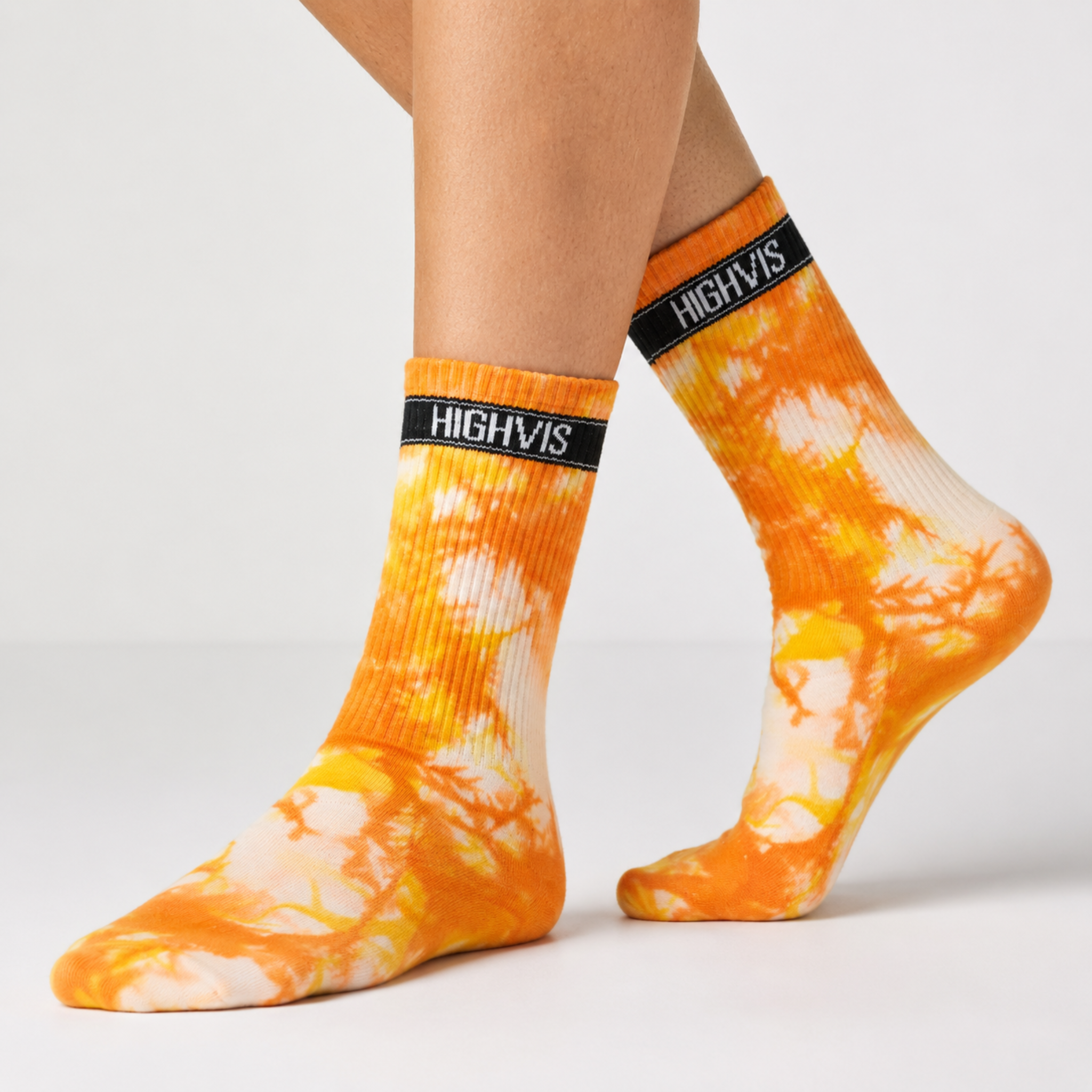Sunburst Groove - Hand Dyed Performance Crew Socks