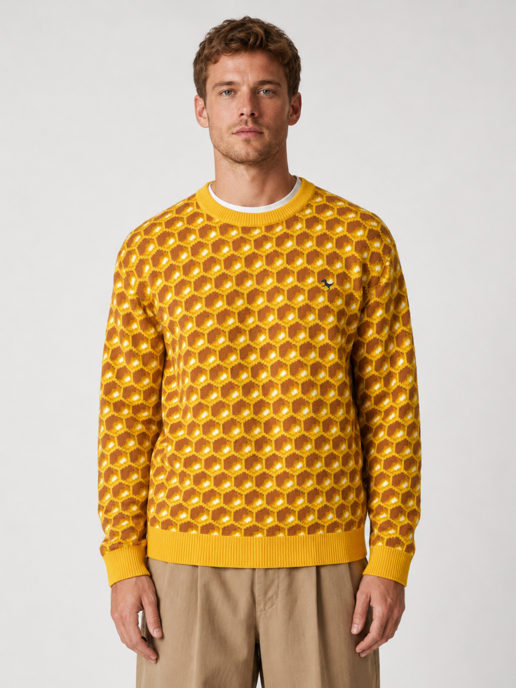 Honeycomb - Jacquard Knit Sweater