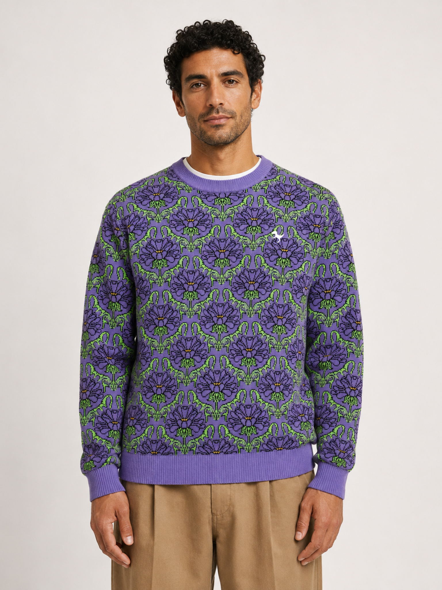 Damask - Jacquard Knit Sweater
