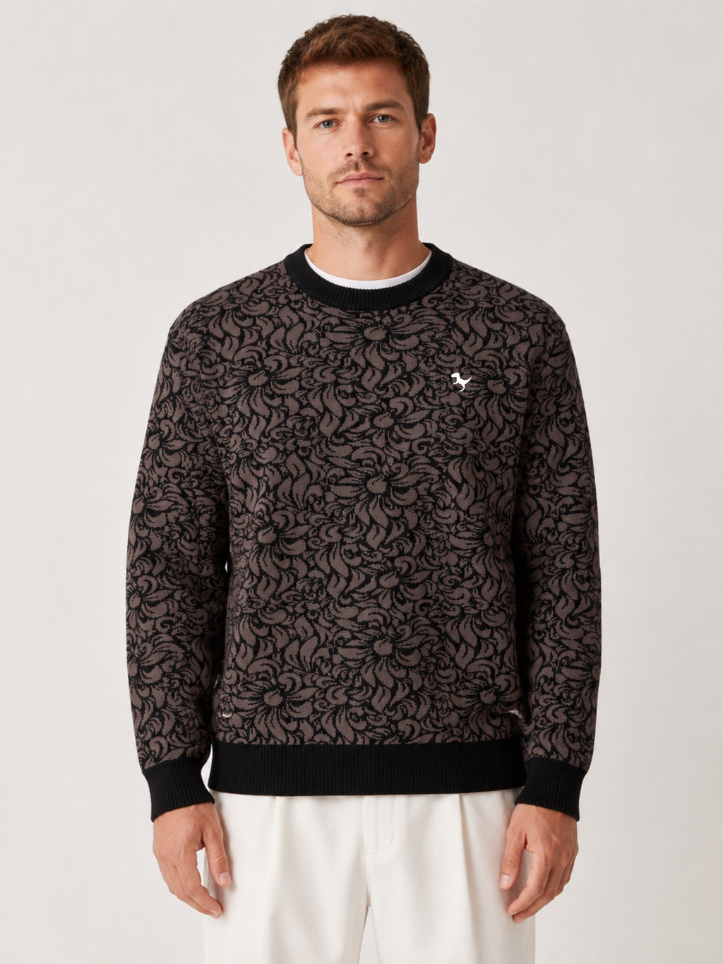 Midnight - Jacquard Knit Sweater