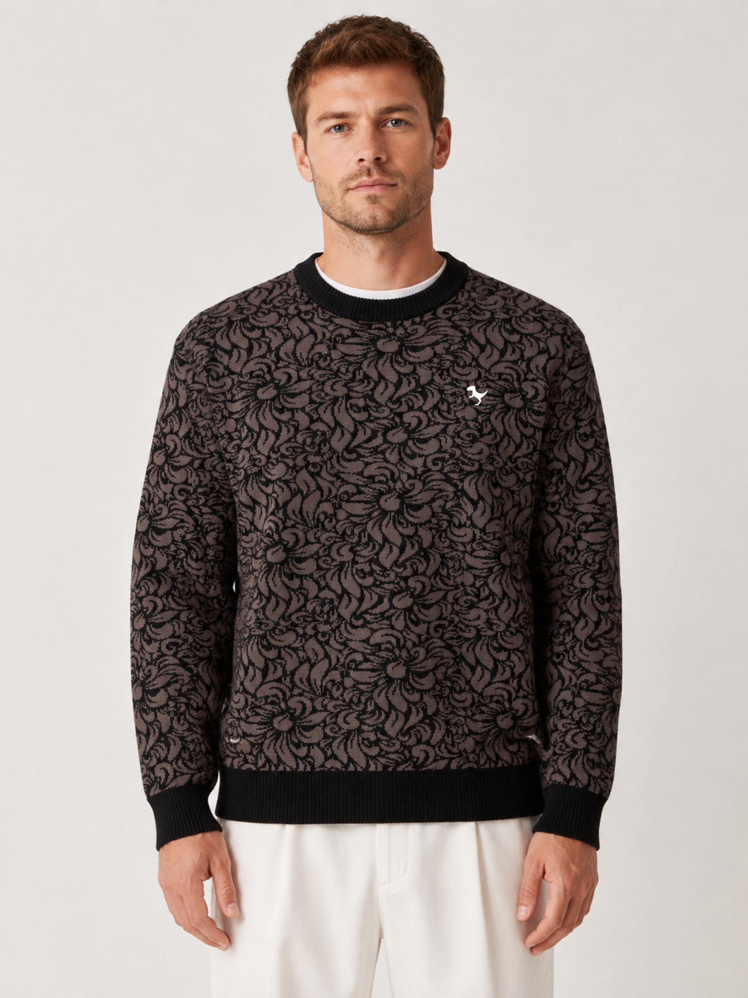 Midnight - Jacquard Knit Sweater