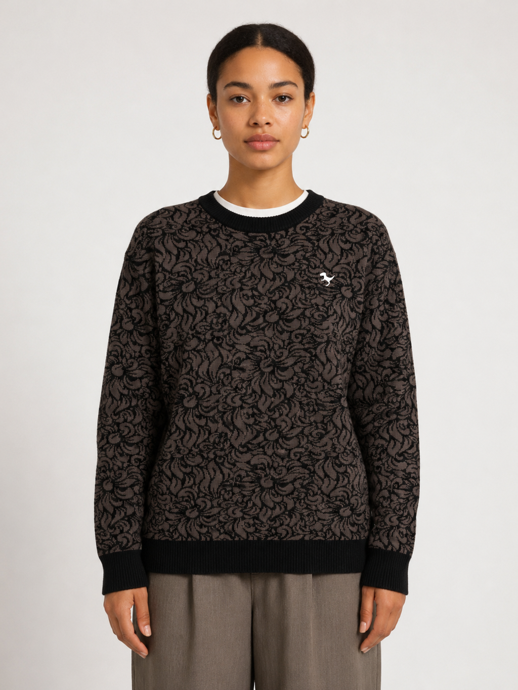 Midnight - Jacquard Knit Sweater