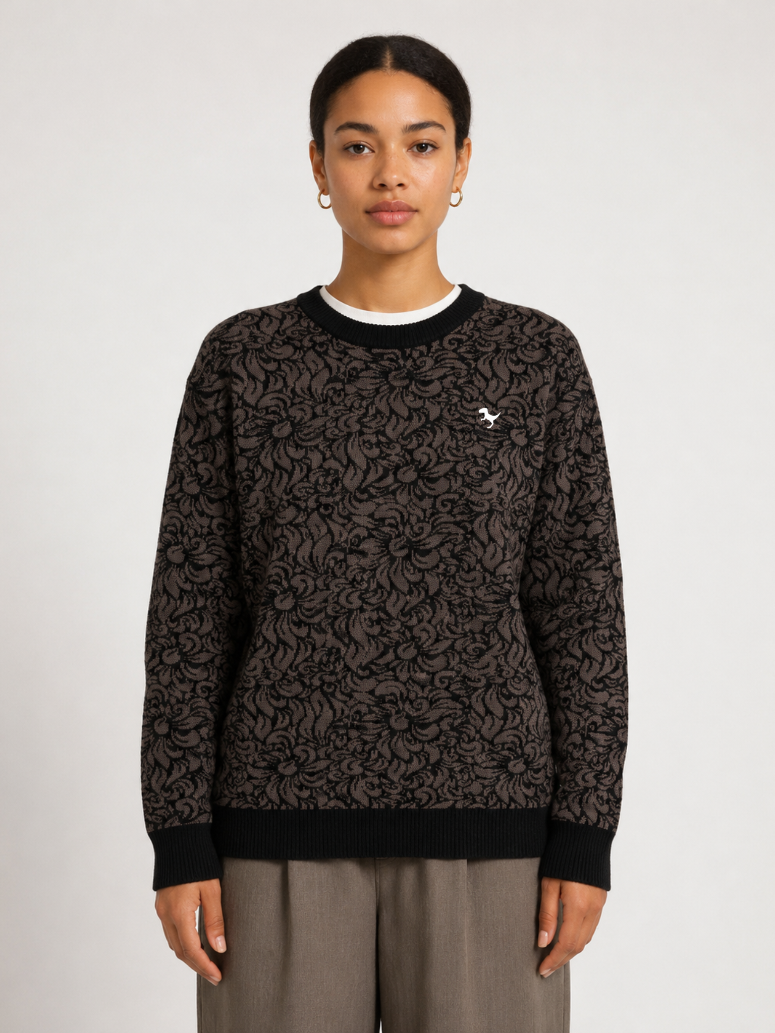 Midnight - Jacquard Knit Sweater