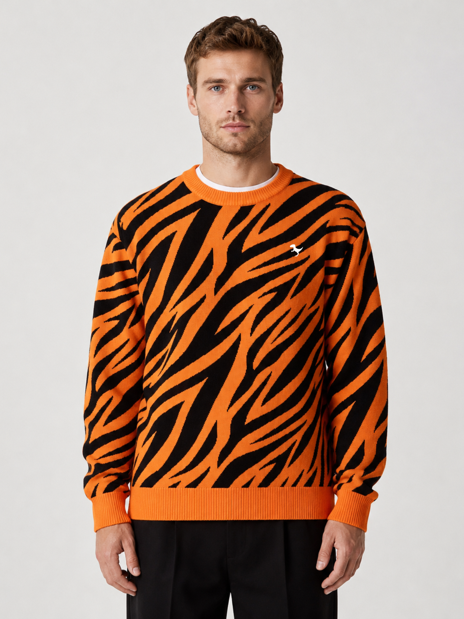 Tiger - Jacquard Knit Sweater