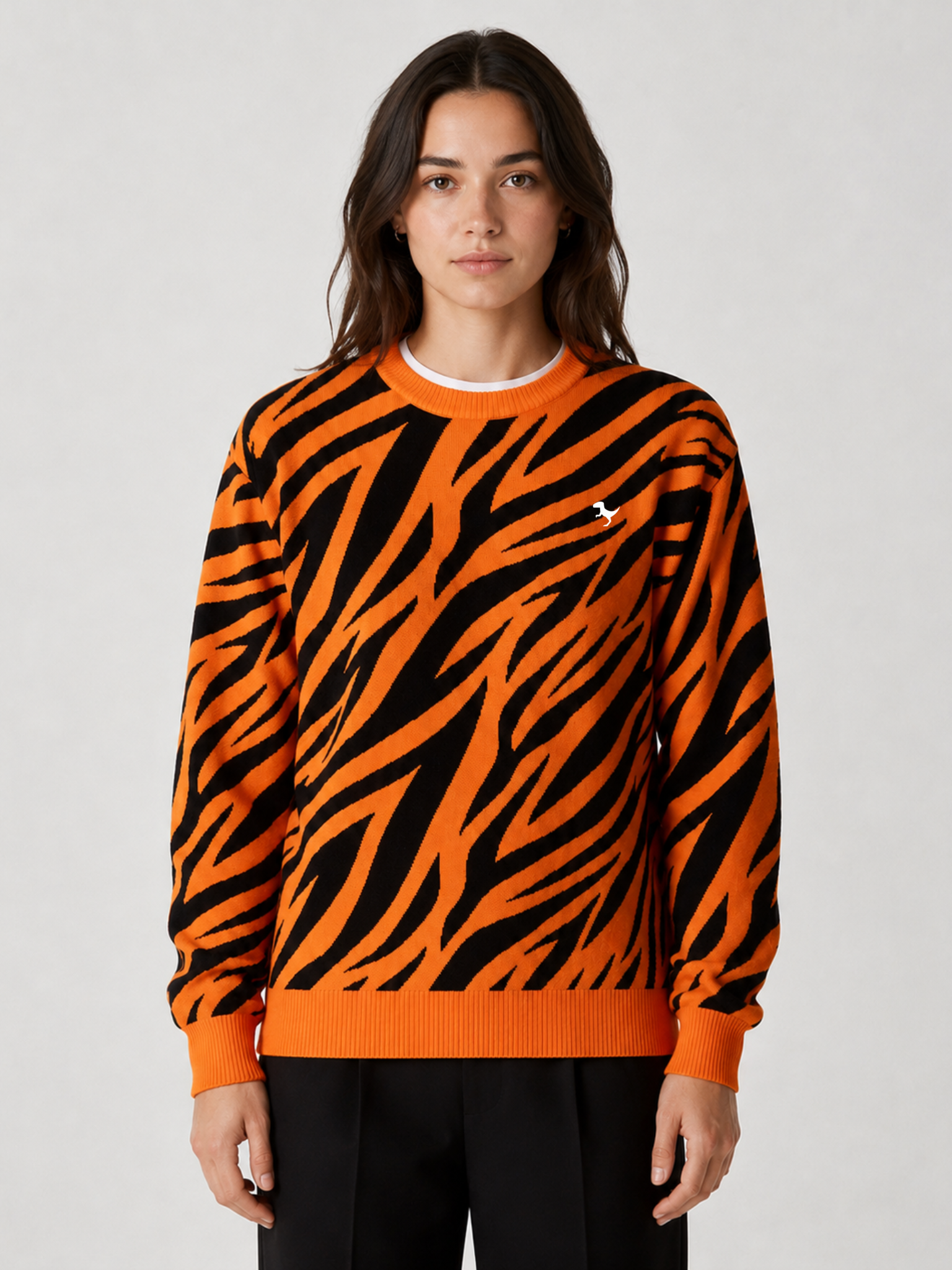 Tiger - Jacquard Knit Sweater