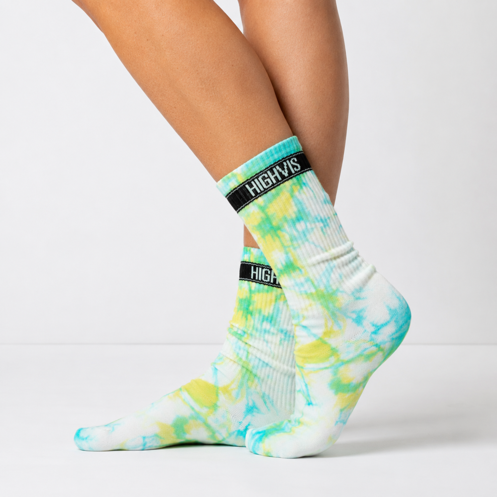 Summer Breeze - Hand Dyed Performance Crew Socks