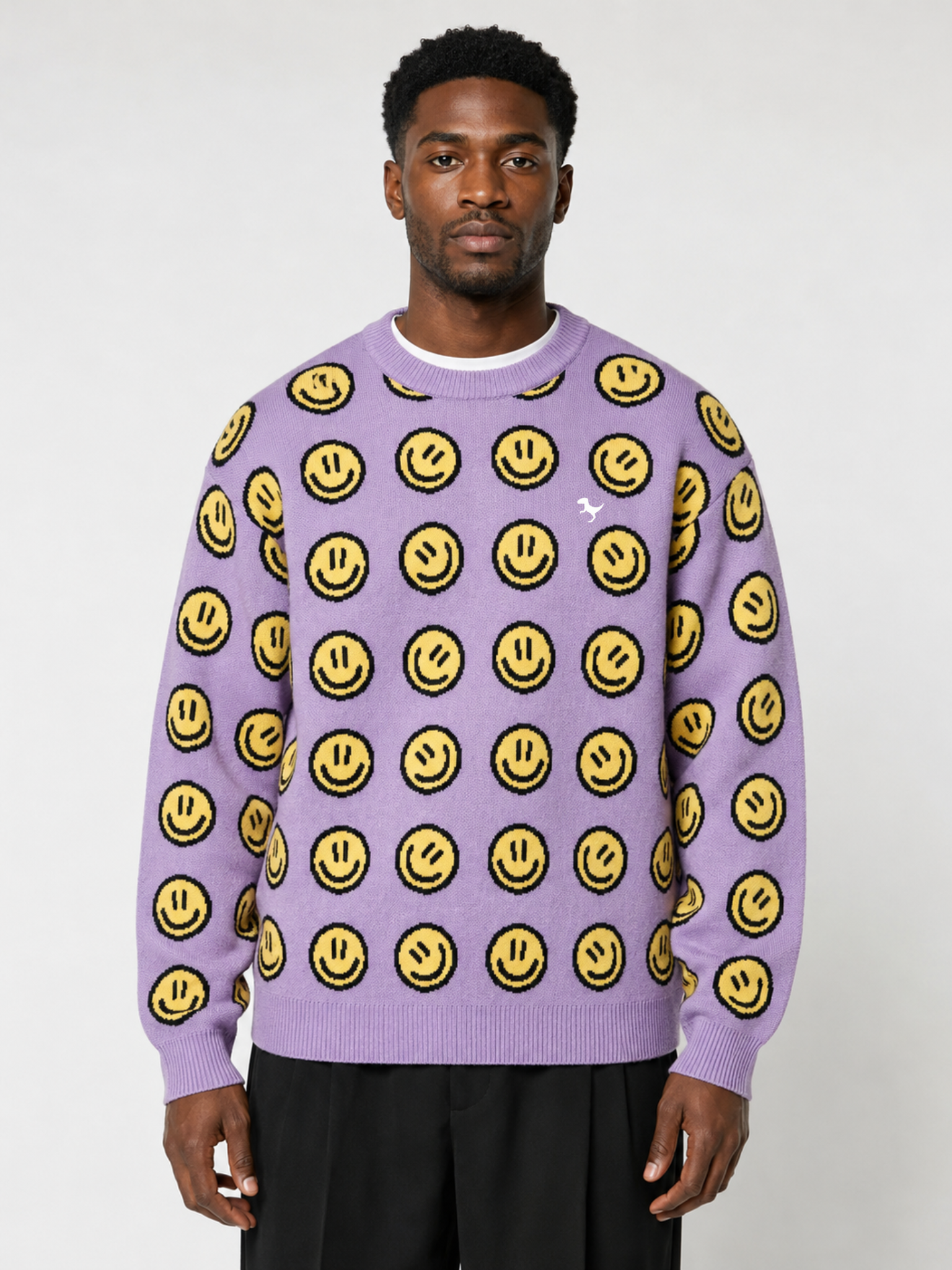 Smiley - Jacquard Knit Sweater