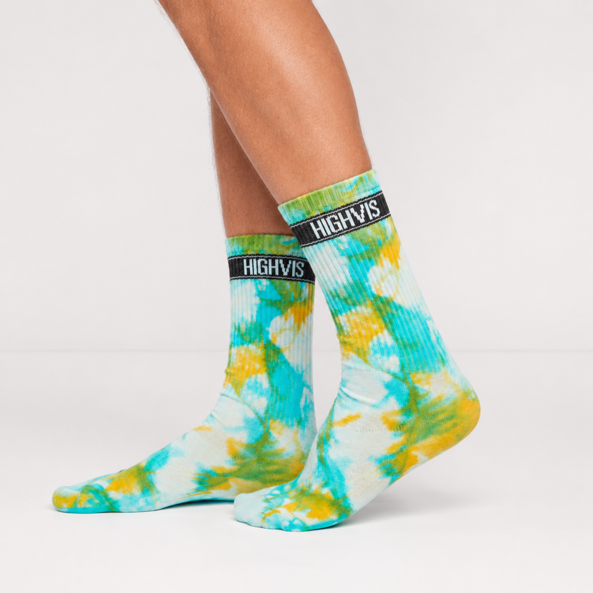 Cosmic Tide - Hand Dyed Performance Crew Socks