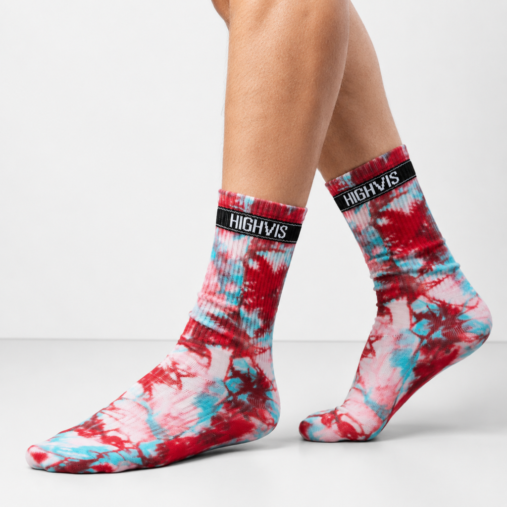 Blaze of Daze - Hand Dyed Performance Crew Socks