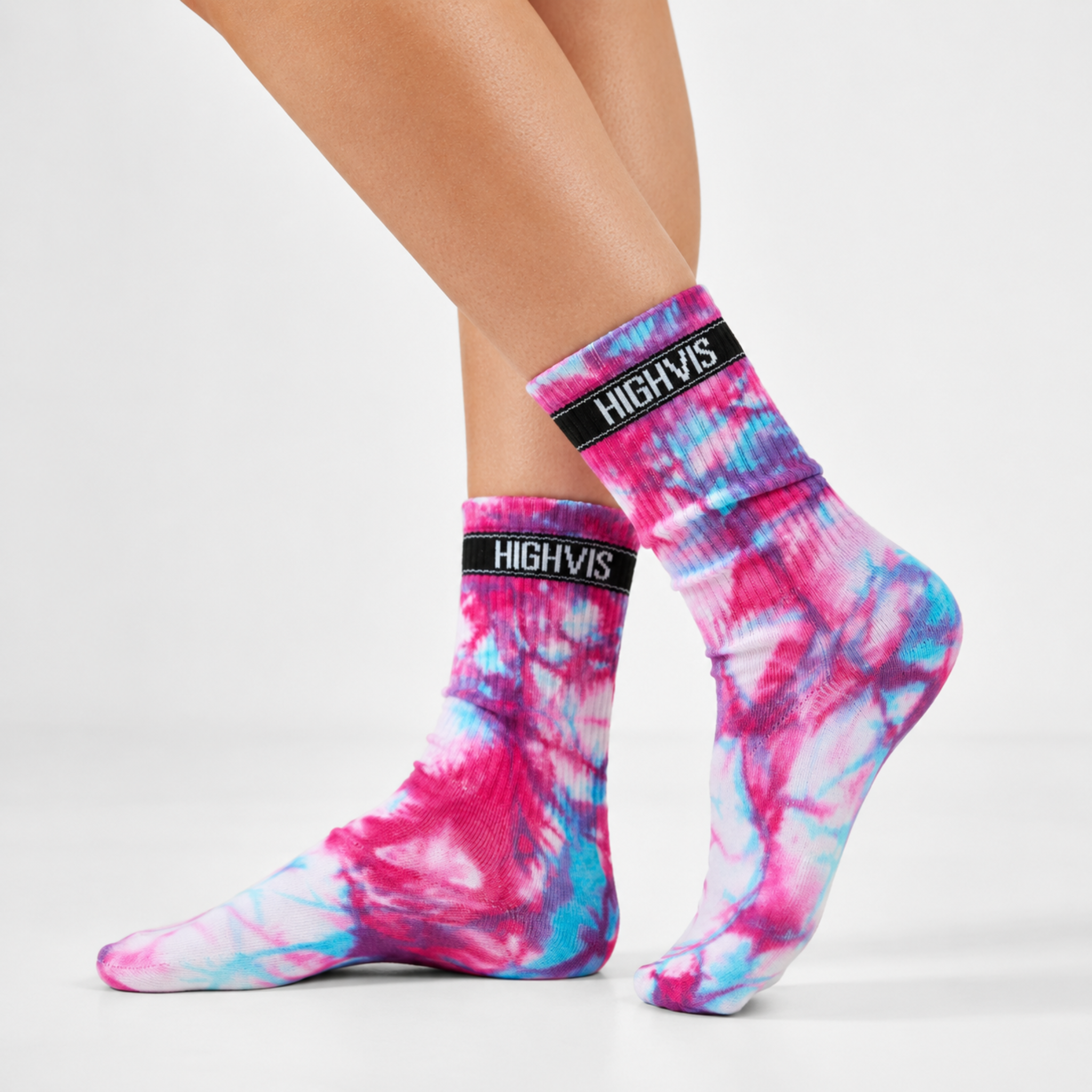 Love Flow - Hand Dyed Performance Crew Socks