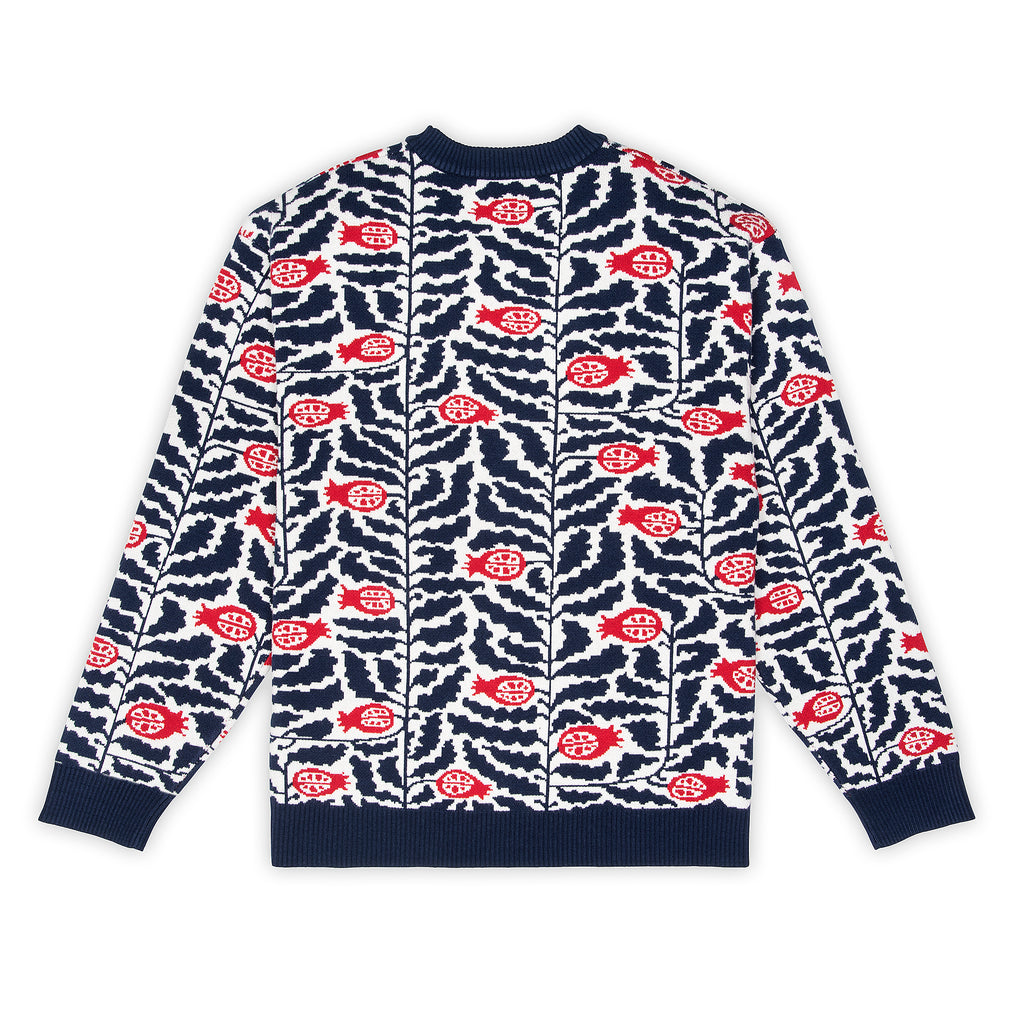 Pomegranate - Jacquard Knit Sweater