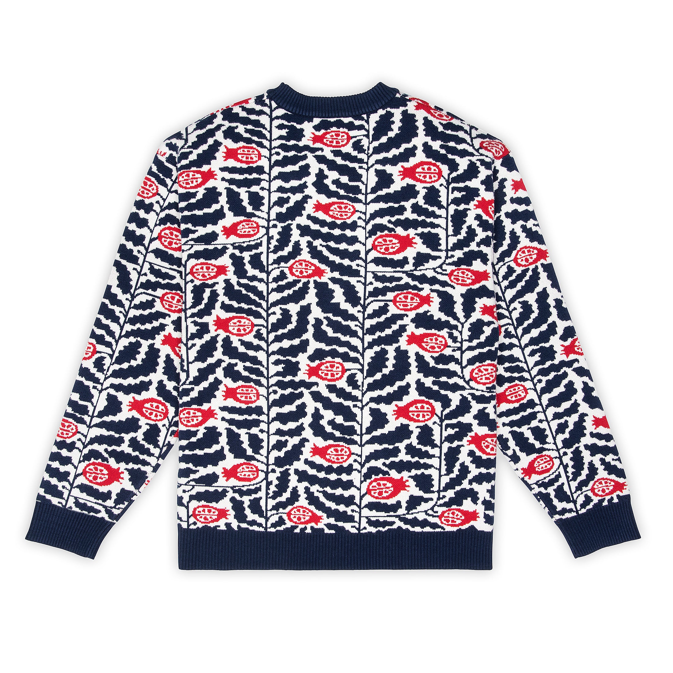 Pomegranate - Jacquard Knit Sweater