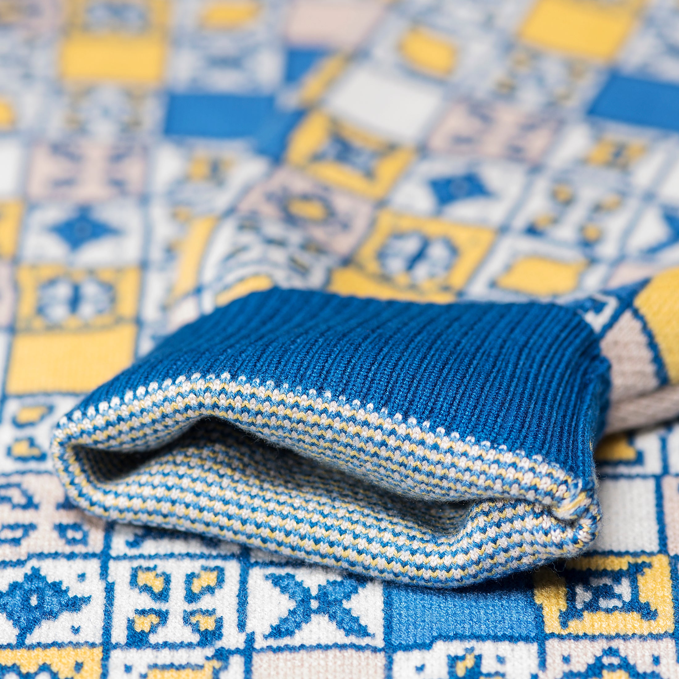 Lemon Tile - Jacquard Knit Sweater