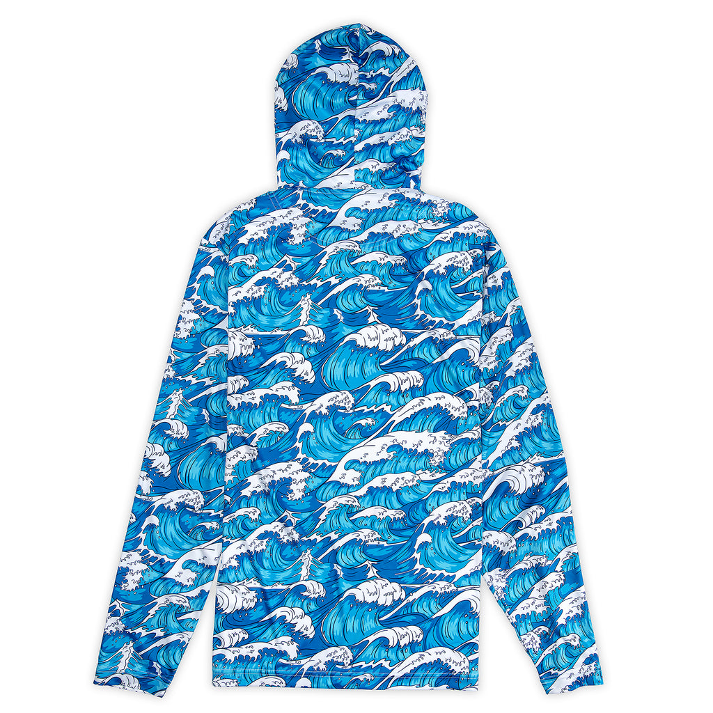 Blue Tide - UPF Hoodie