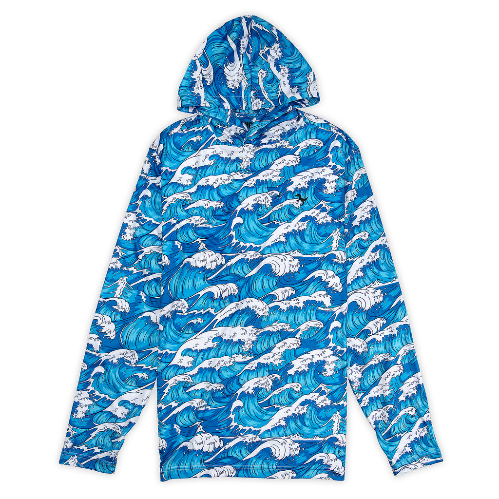 Blue Tide - UPF Hoodie
